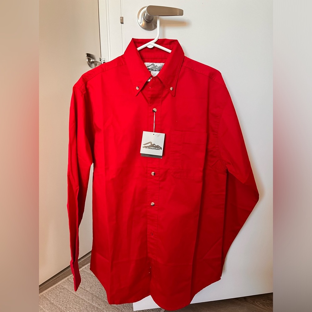 Men's Tri Mountain Button-Down Shirt